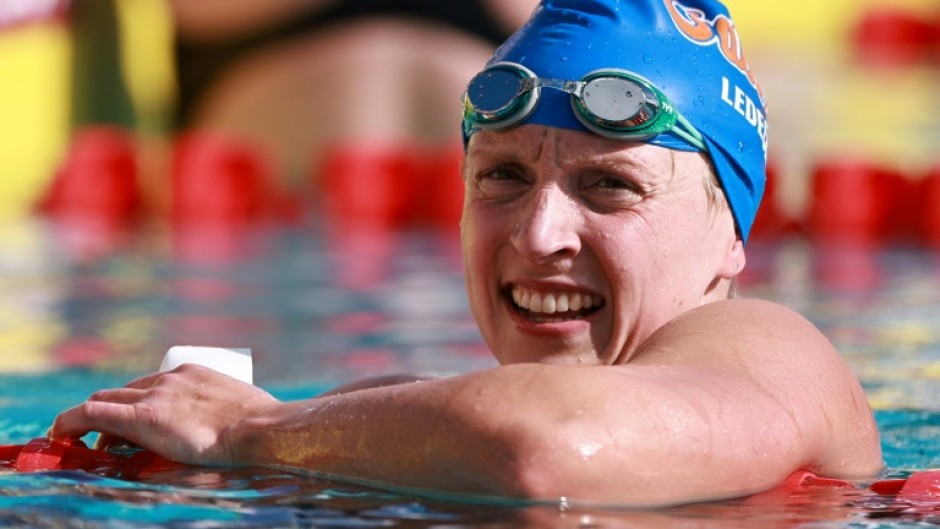 Katie Ledecky clocked the second fastest 1,500m freestyle time in history in her first race since last year's Olympics