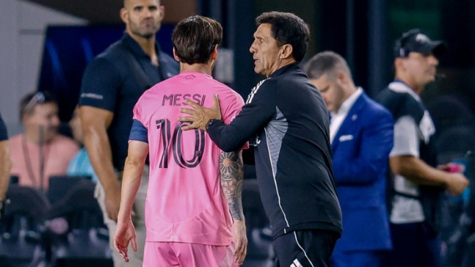 Lionel Messi looked dejected after his Inter Miami team lost their CONCACAF Champions Cup semi-final to the Vancouver Whitecaps.