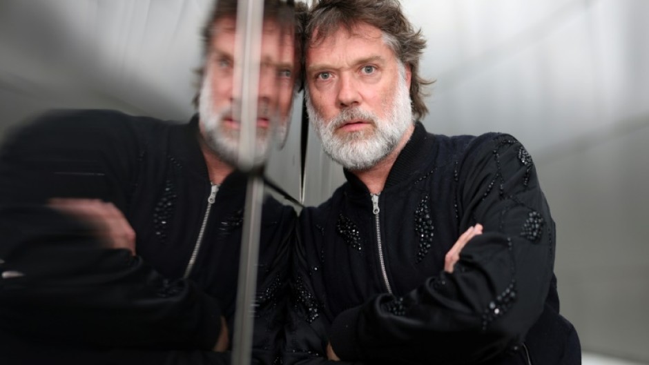 Rufus Wainwright poses during a photo session at the Walt Disney Concert Hall ahead of the US debut of his 'Dream Requiem'