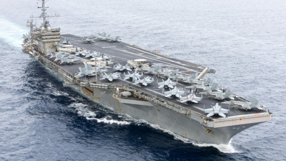 The USS Harry S. Truman is one of two US aircraft carriers currently operating in the Middle East