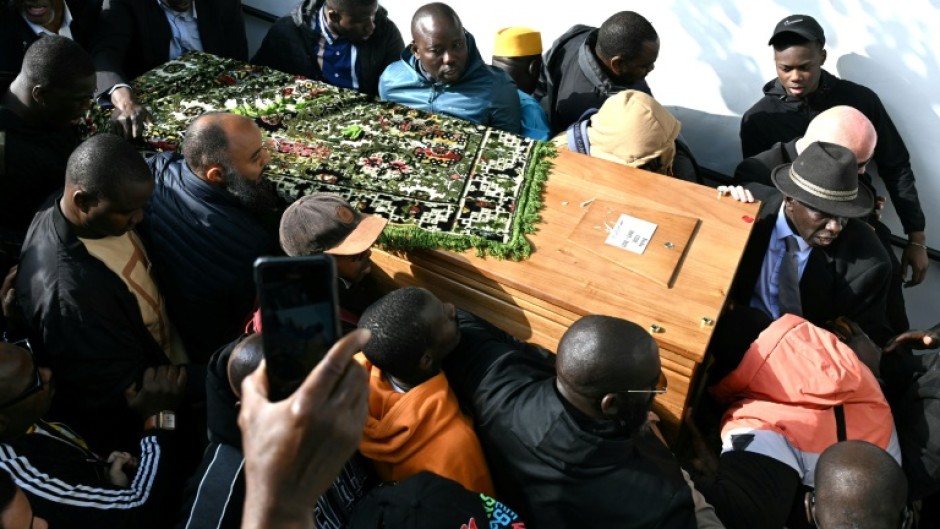 Prayers were said in Paris earlier this week for Aboubakar Cisse before his body was returned to Mali