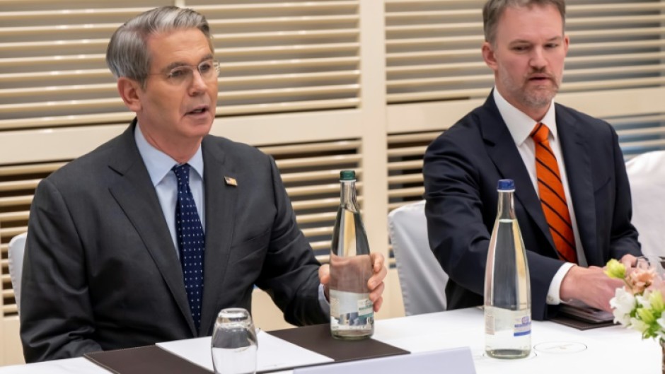 US Treasury Secretary Bessent (L) and US Trade Representative Greer also held trade talks with top Swiss officials (handout)