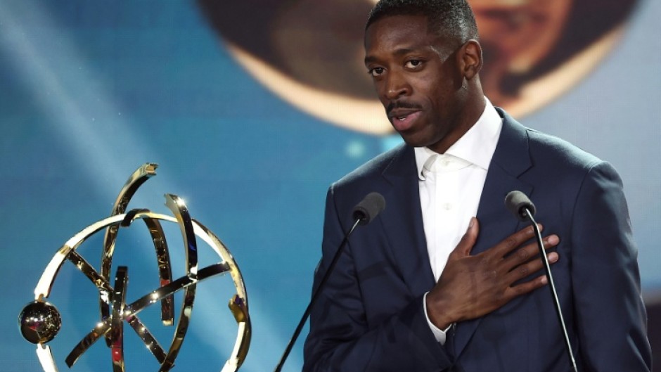 Ousmane Dembele won the Ligue 1 player of the year award after the most prolific season of his career