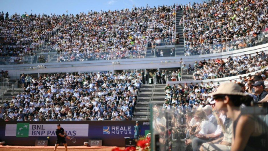 Jannik Sinner delighted fans on centre court in Rome