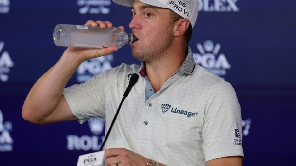 American Justin Thomas tries to win his third major title at the 107th PGA Championship at Quail Hollow, the same course where he won his first major title in 2017