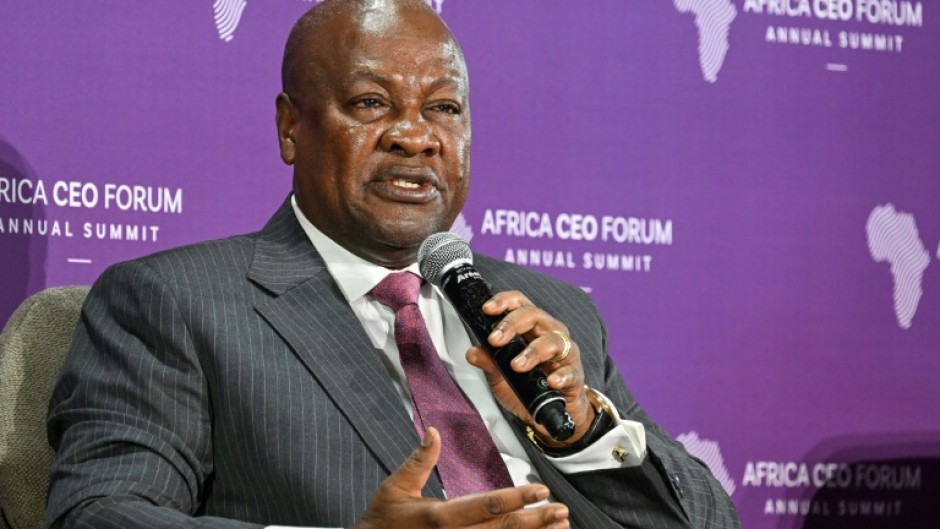 Mahama spoke at the Africa CEO Forum annual summit in Abidjan