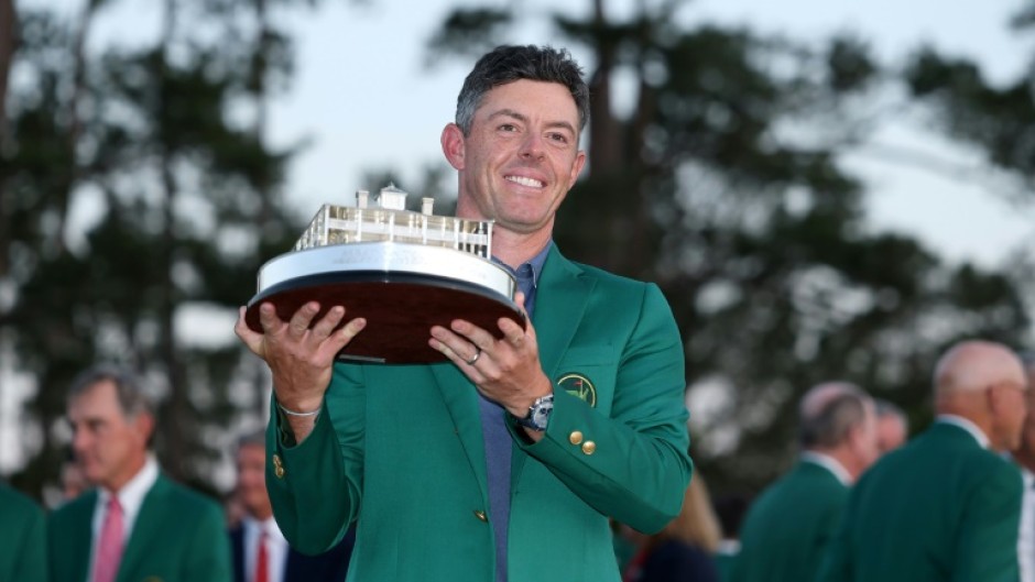 Rory McIlroy celebrateas winning the Masters last month. He will play in the Australian Open this year for the first time since 2014
