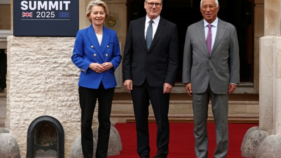 UK Prime Minister Keir Starmer is hosting EU Commission President Ursula von der Leyen and European Council President Antonio Costa in London