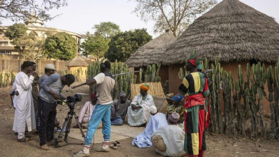On the set of the Nigerian series 'Yarima' in Jos earlier this year