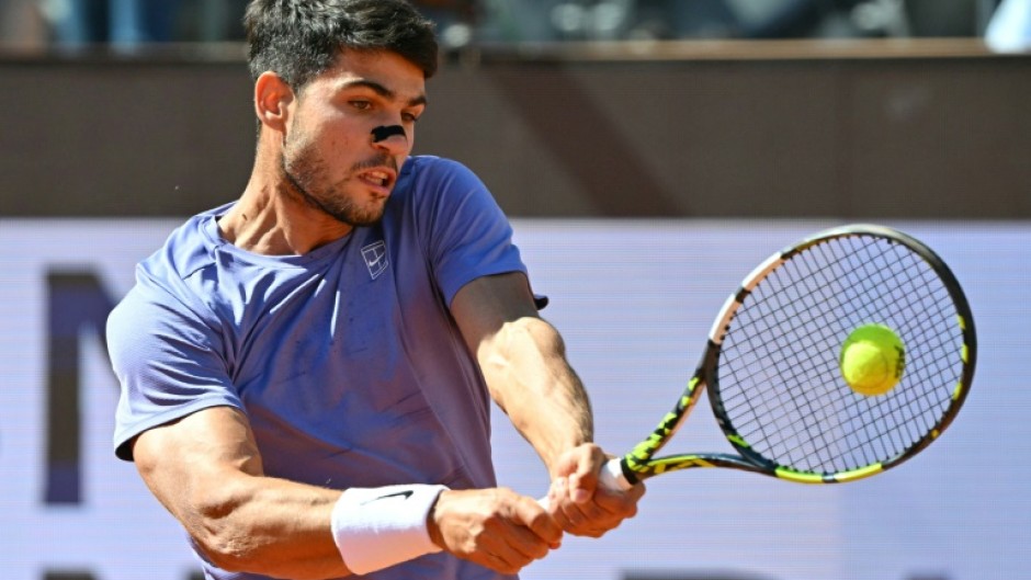 Carlos Alcaraz reached the Italian Open final on Friday.
