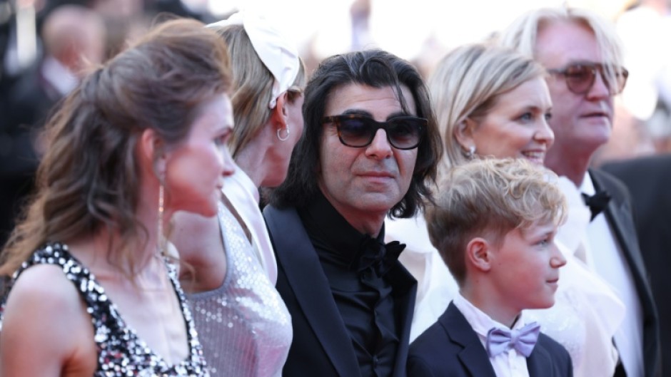 Turkish-German director Fatih Akin (centre) at the Cannes film festival