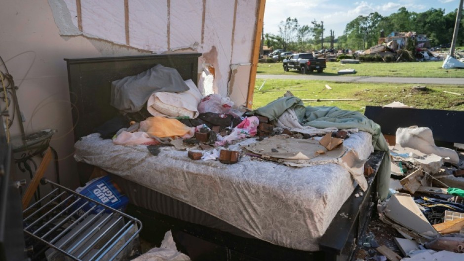 More severe weather was forecast for Sunday night and Monday