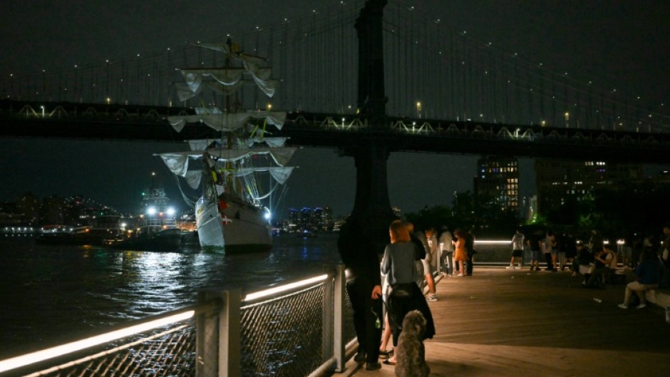 The ship lost power while the captain was maneuvering the vessel, forcing it to head for the bridge, New York Police Department's Wilson Aramboles said