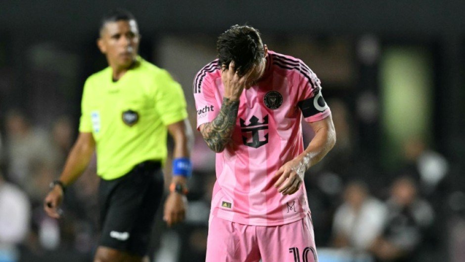 Lionel Messi was frustrated again as Inter Miami lost 3-0 at home to Orlando City in MLS on Sunday.
