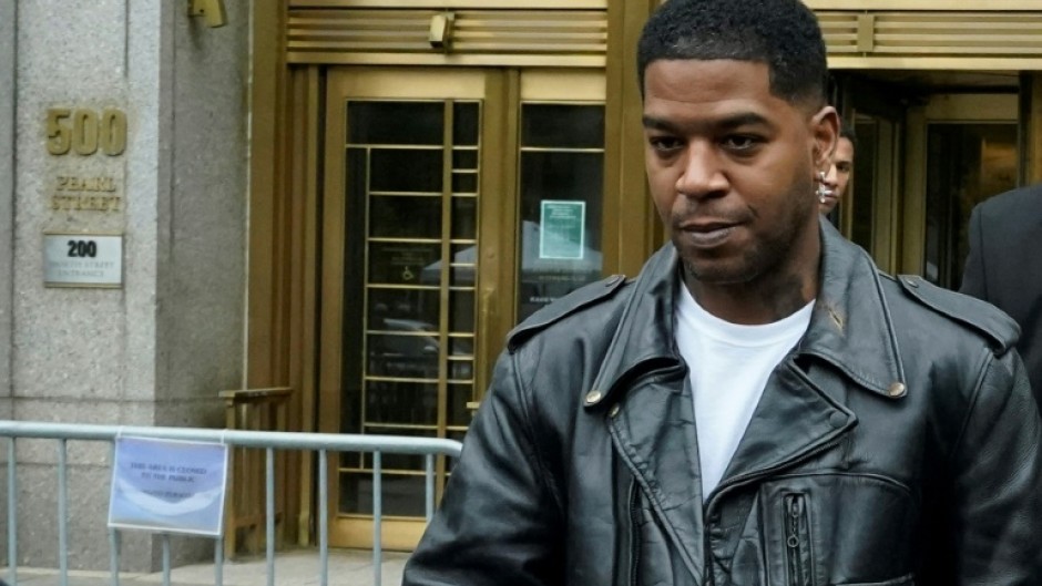 Rapper Kid Cudi leaves the federal court after testifying in the Sean "Diddy" Combs sex trafficking trial in New York City