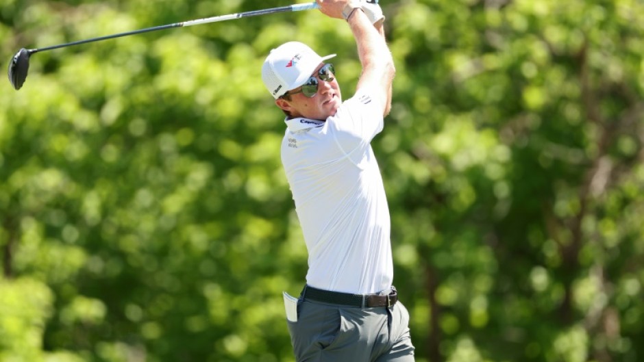 Ben Griffin (pictured) shared the lead in Fort Worth with German Matti Schmid