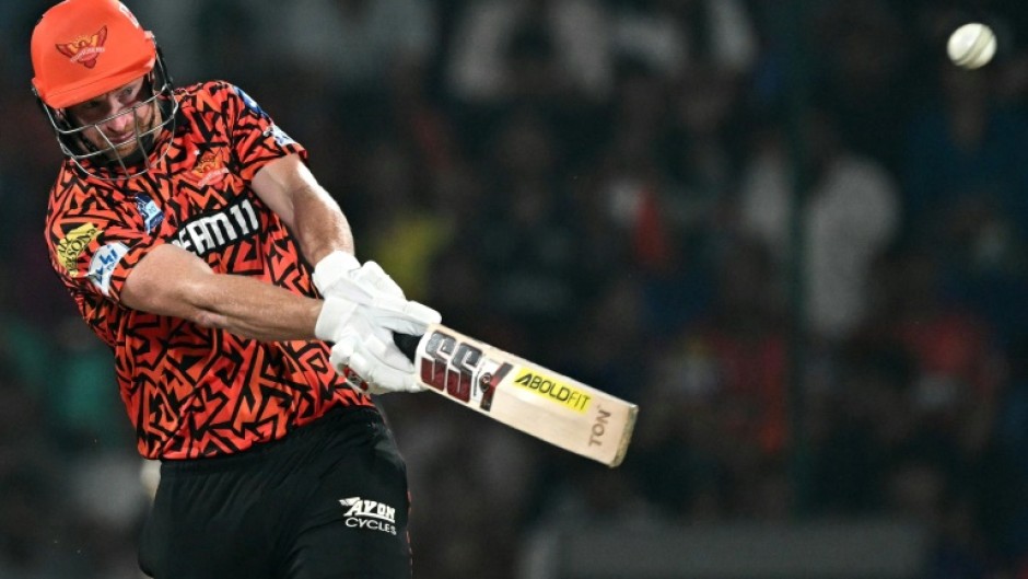 Sunrisers Hyderabad's Heinrich Klaasen plays a shot during his side's IPL win against Kolkata Knight Riders