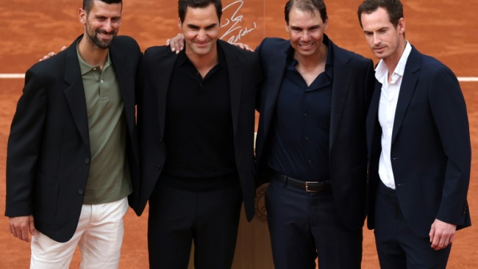 The 'Big Four' were reunited for Rafael Nadal's ceremony on Sunday