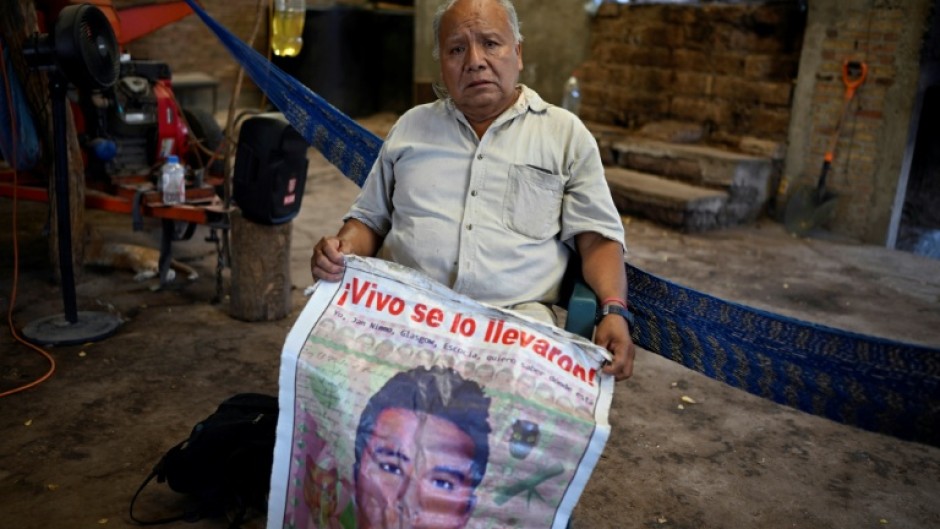 "There is still no justice," says Estanislao Mendoza, whose son Miguel Angel has been missing for a decade
