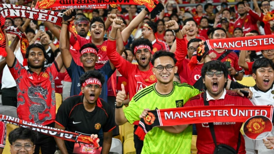 Fans before the friendly football match between Manchester United and Asean All-Stars