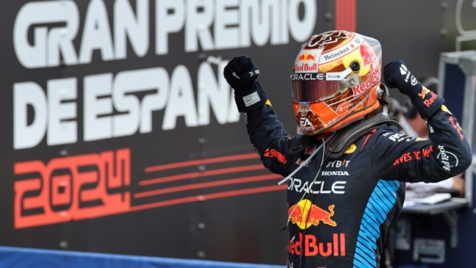 Max Verstappen winning in Spain last year