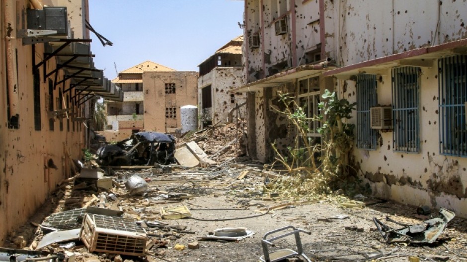 Much of the Sudanese capital's health and sanitation infrastructure, including this Khartoum hospital, was devastated by two years of fighting between the regular army and the paramilitary Rapid Support Forces.