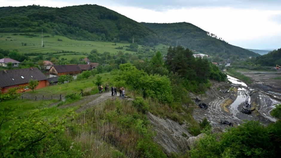 Heavy floods in Romania have threatened the Praid salt mine in the country's north