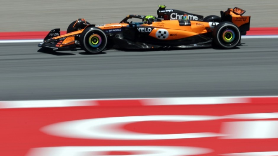 McLaren's Lando Norris was quickest in the opening practice for the Spanish Grand Prix