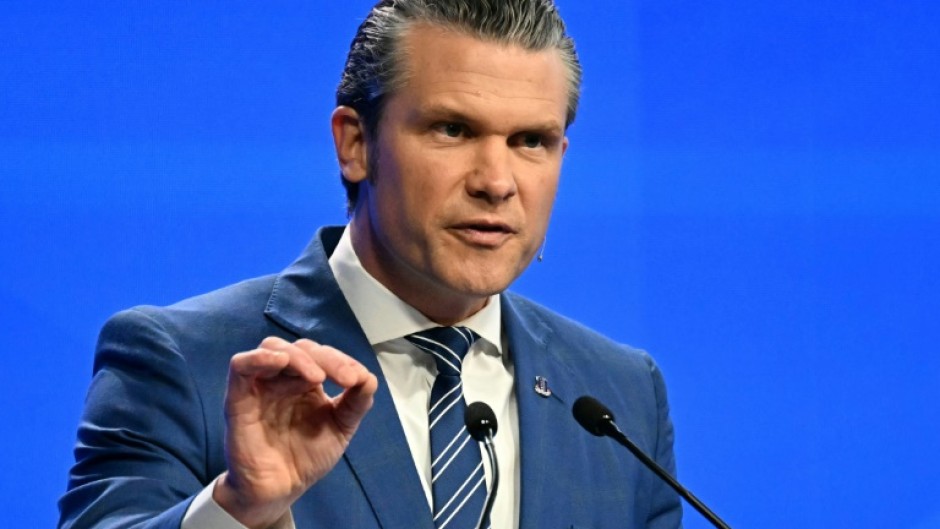 US Secretary of Defense Pete Hegseth was talking at an annual security forum in Singapore