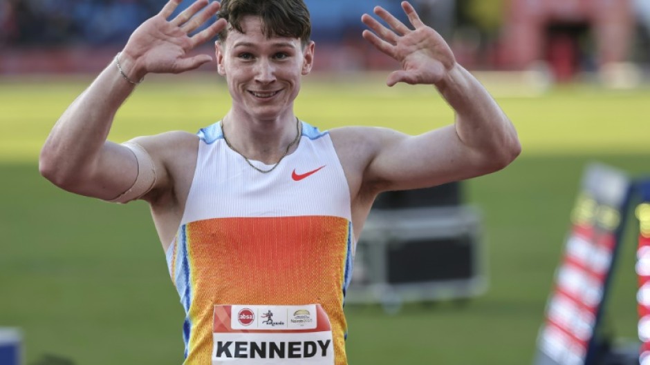 Lachlan Kennedy set a new personal best in the 100m at the Kip Keino Classic in Nairobi