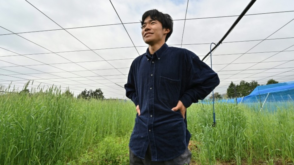 Takuya Haraguchi is hoping to revitalise agriculture in the Fukushima area by growing kiwi fruit
