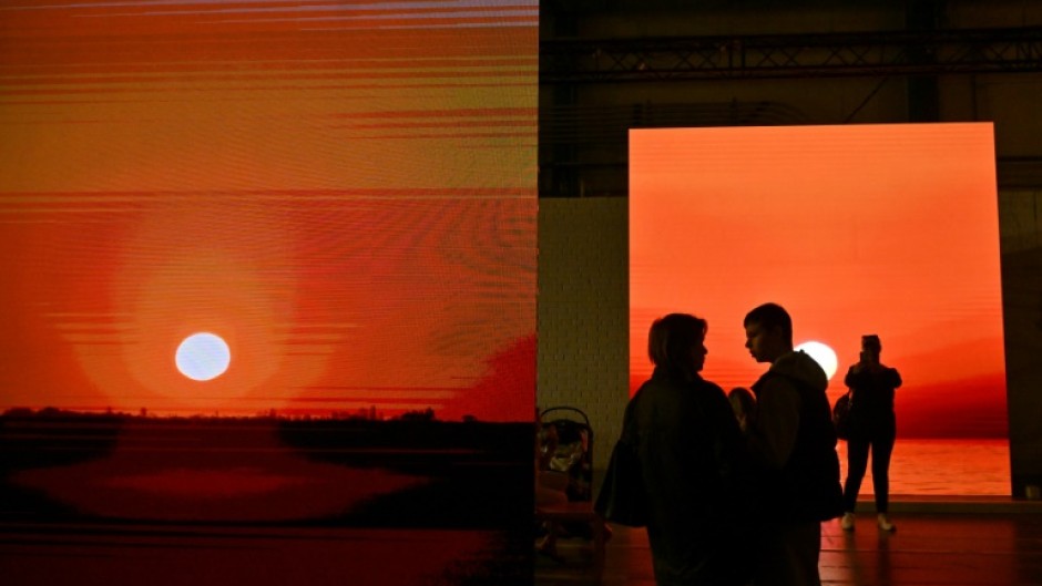 The installations offer visitors a much-needed mental break from the war