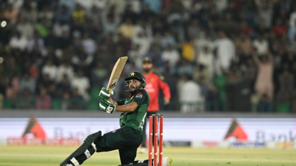Mohammad Haris hammered seven sixes and eight fours in his unbeaten 107 which marked his maiden century for Pakistan