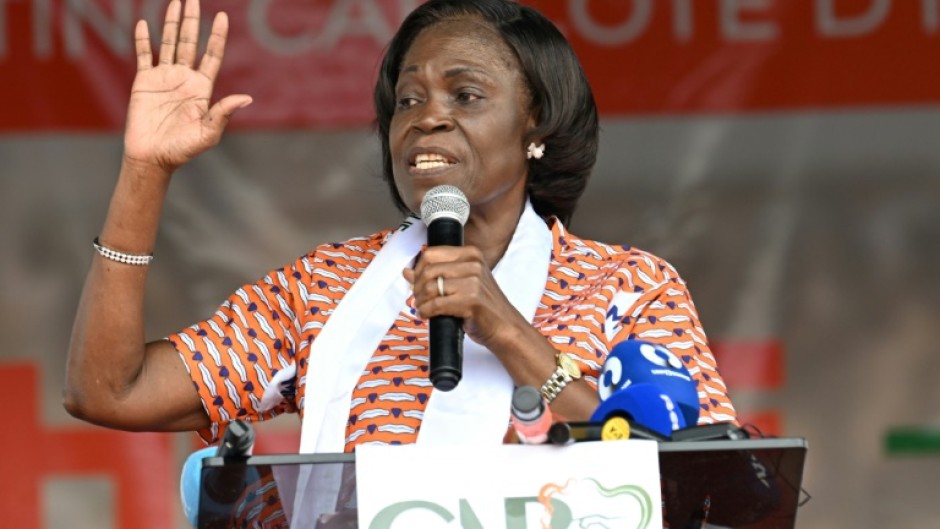 Former first lady and presidential candidate Simone Ehivet Gbagbo said conditions for a 'peaceful, calm election' had not been met