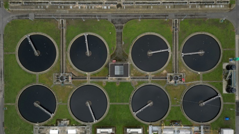 A sewage treatment plant for London supplier Thames Water, one of the firms hit by the bonus ban