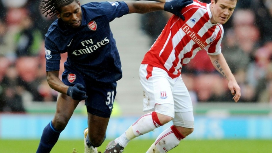 Former Arsenal player Jay Emmanuel-Thomas (left) was jailed on Thursday for his role in a drug smuggling plot