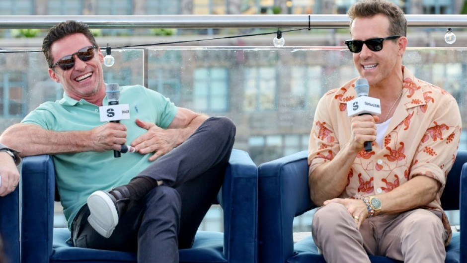 Hugh Jackman (L) and Ryan Reynolds (R) have become co-owners of Australia's SailGP team