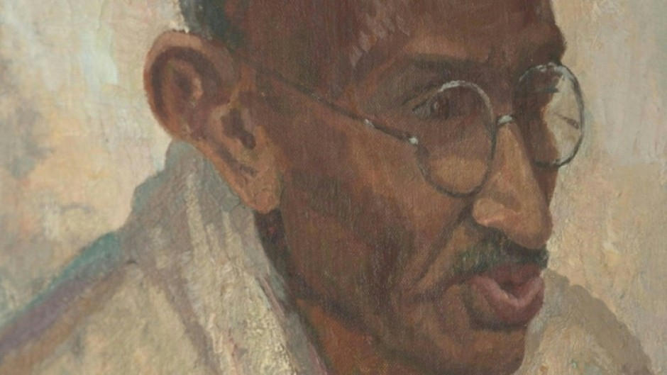 Rare Gandhi oil portrait goes up for auction