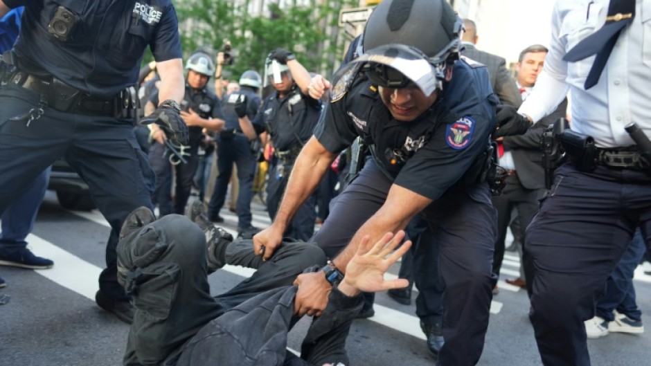 Police made arrests in New York as protests spread from Los Angeles