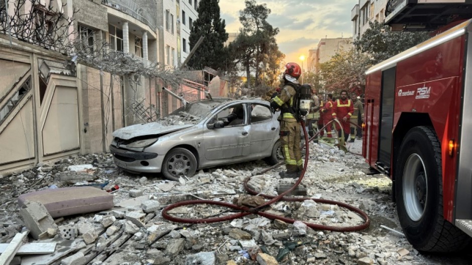 Buildings in Tehran were hit in the wave of Israeli airstrikes