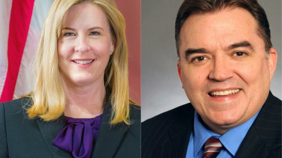 Minnesota State Representative Melissa Hortman (L) and State Senator John Hoffman were shot in the attacks, which the governor described as politically motivated
