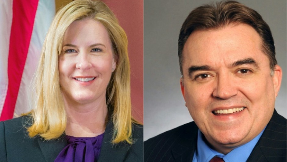 Minnesota State Representative Melissa Hortman (L) and State Senator John Hoffman were shot in the attacks, which the governor described as politically motivated