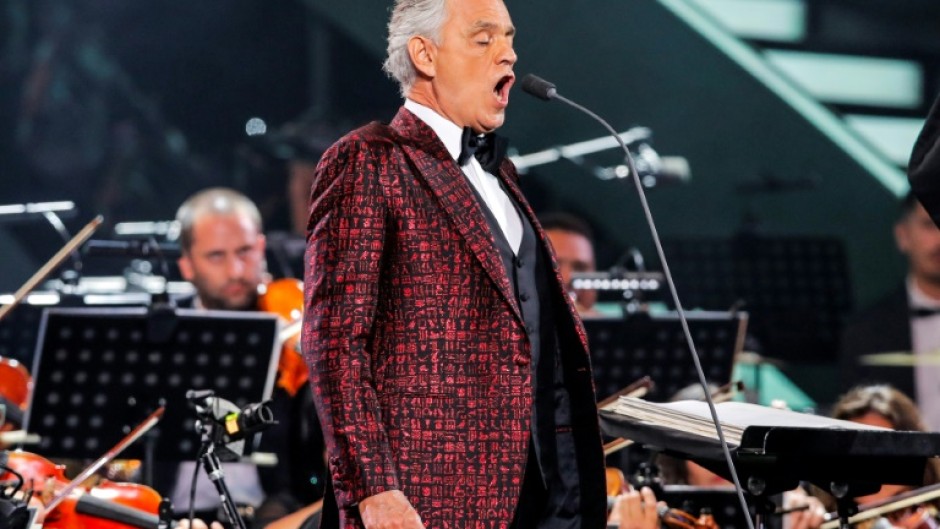 Italian tenor Andrea Bocelli