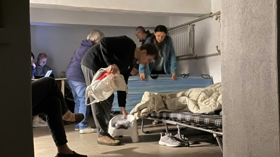 Kyiv authorities urged residents to shelter during the overnight Russian barrage