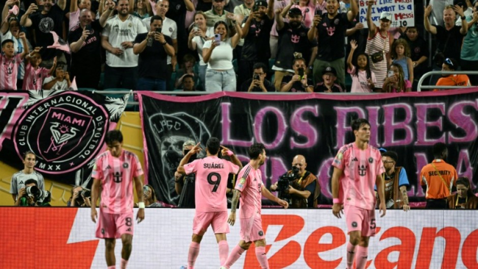 Luis Suarez scored in Inter Miami's 2-2 draw with Palmeiras which saw both teams go through to the last 16 of the Club World Cup.