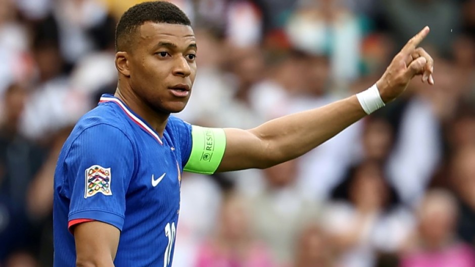 Kylian Mbappe in action for France in the Nations League against Germany earlier this month