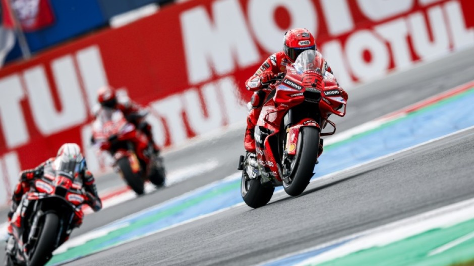 Marc Marquez won the Dutch MotoGP in a race his younger brother Alex suffered a left hand fracture