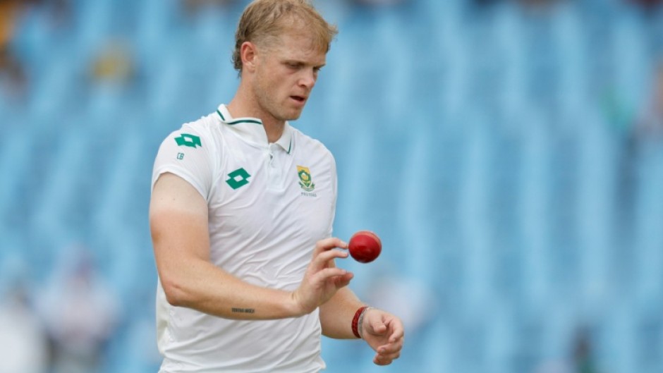 Corbin Bosch took his first wicket of the match after contributing 136 runs with the bat against Zimbabwe