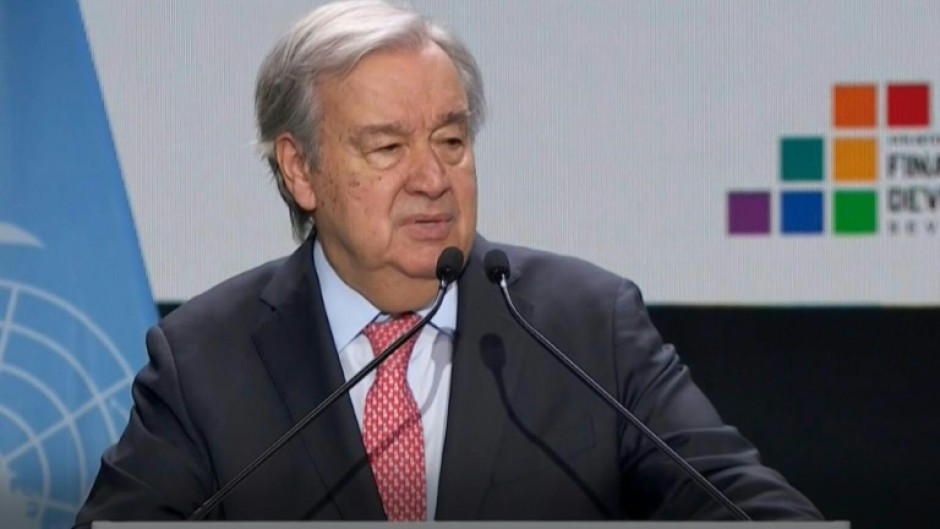 UN chief urges leaders to 'get resources flowing' at aid conference