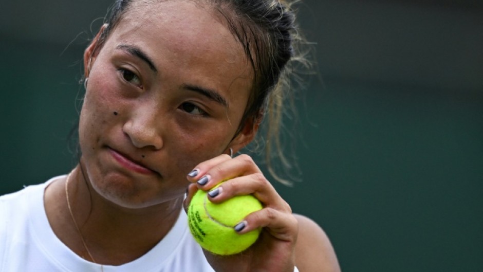 China's Zheng Qinwen crashed out of Wimbledon against Katerina Siniakova